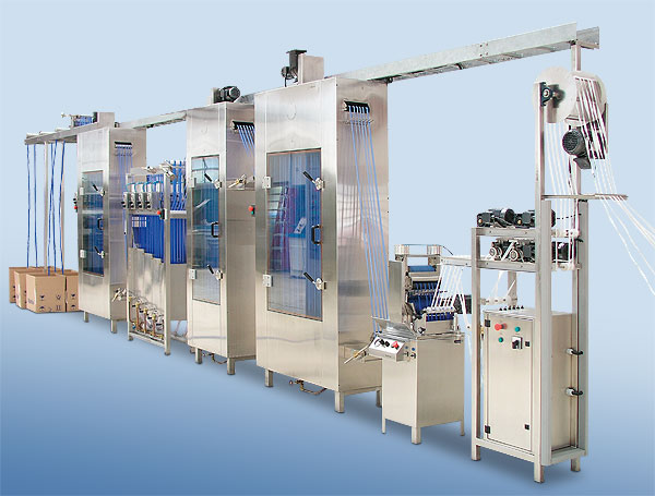Continuous ribbon dyeing and finishing systems