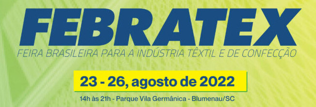 <strong>FREBRATEX</strong><br>
Blumenau, Brasil<br>
Booth 86<br>
23. - 26.08.2022<br